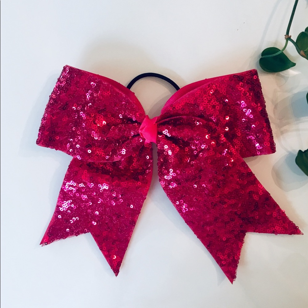 Big Sequined Bow Hair Tie